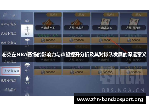 布克在NBA赛场的影响力与声望提升分析及其对球队发展的深远意义 布克在NBA赛场的影响力与声望提升分析及其对球队发展的深远意义